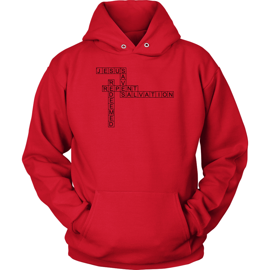 Jesus Crossword Puzzle Unisex Hoodie Part 1