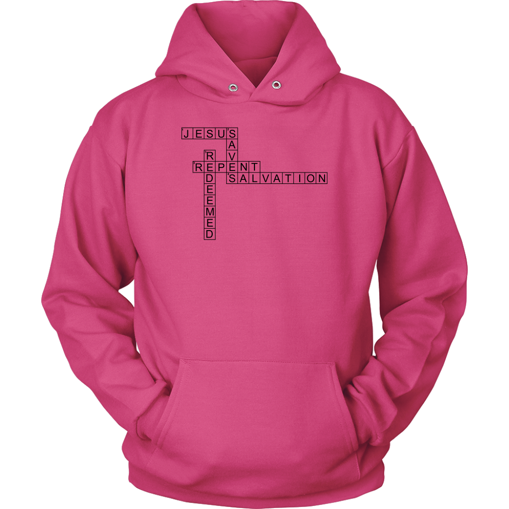 Jesus Crossword Puzzle Unisex Hoodie Part 1