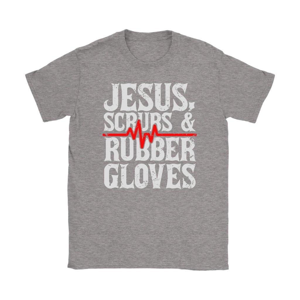 Jesus, Scrubs & Rubber Gloves Women's T-Shirt Part 1