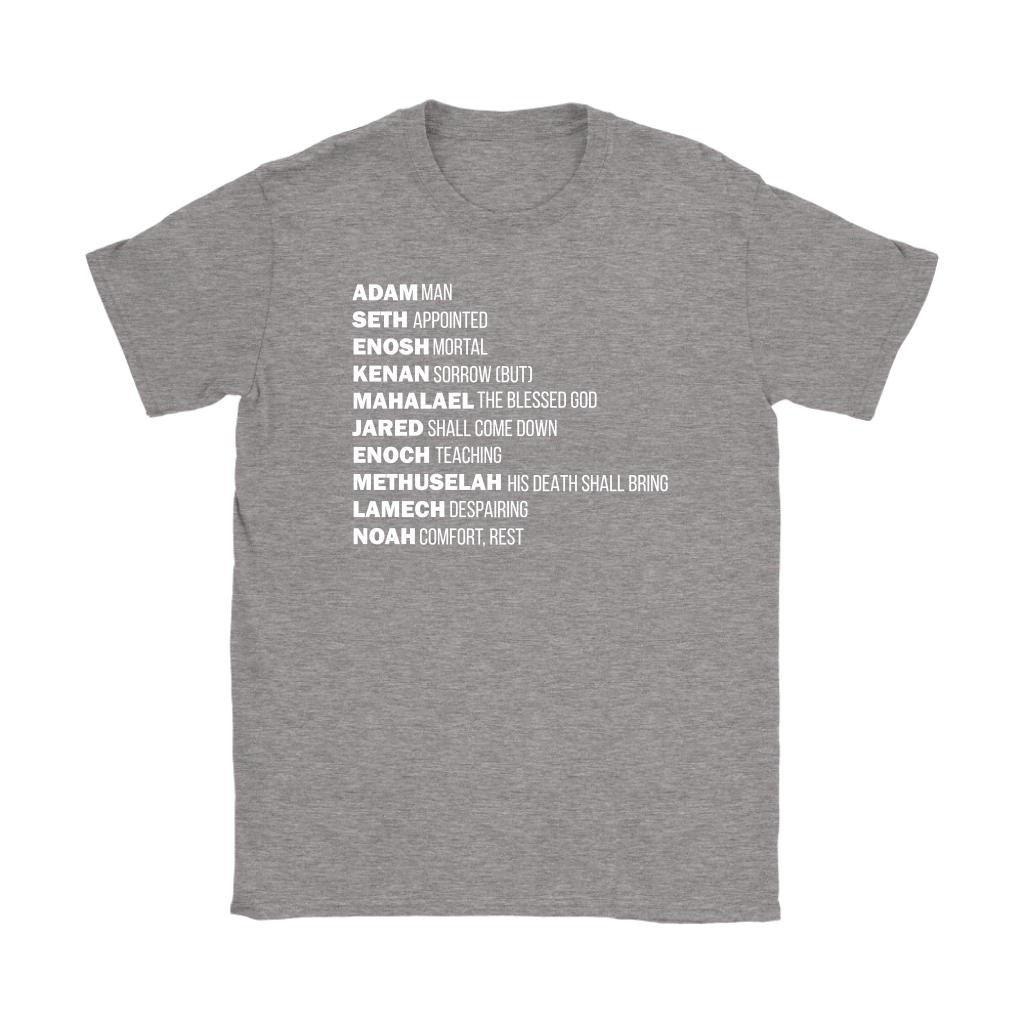 God's Plan From The Beginning Women's T-Shirt Part 2