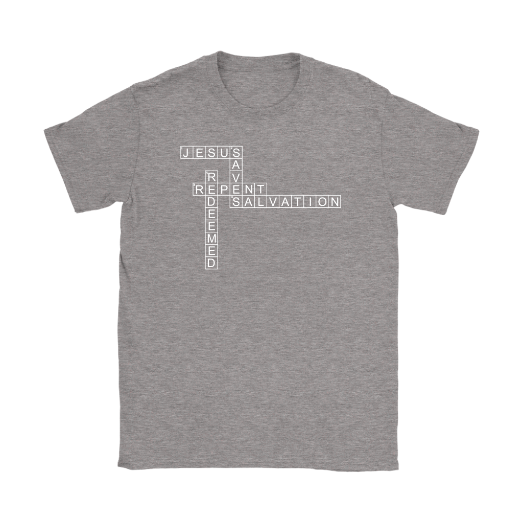 Jesus Crossword Puzzle Women's T-Shirt Part 2