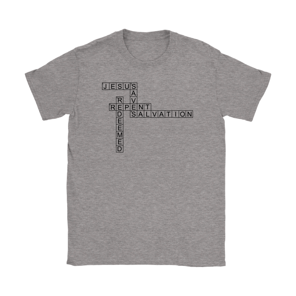 Jesus Crossword Puzzle Women's T-Shirt Part 1