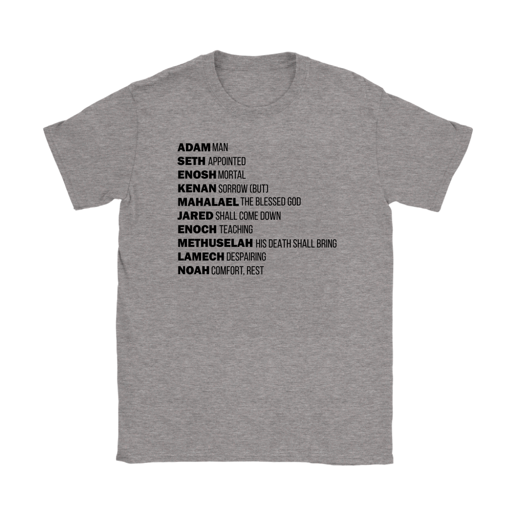 God's Plan From The Beginning Women's T-Shirt Part 1