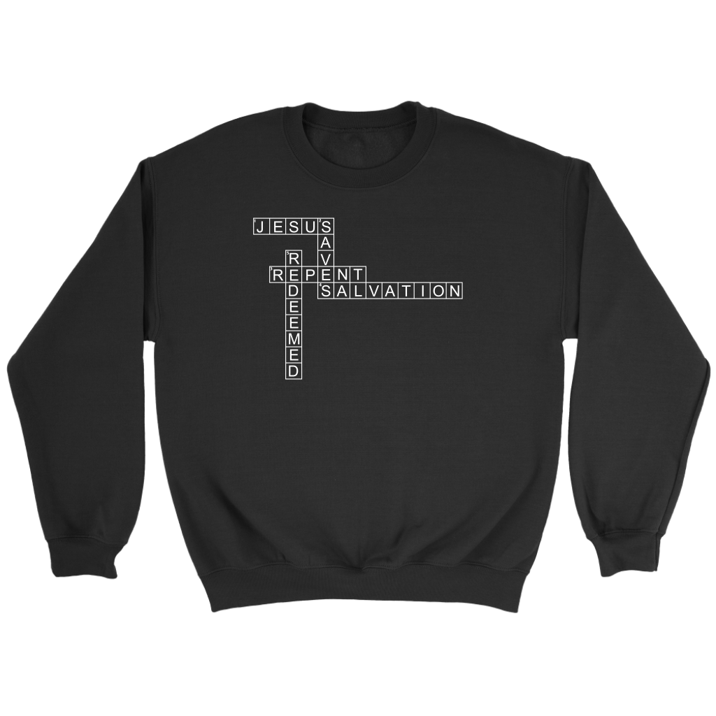 Jesus Crossword Puzzle Crewneck Pt 2