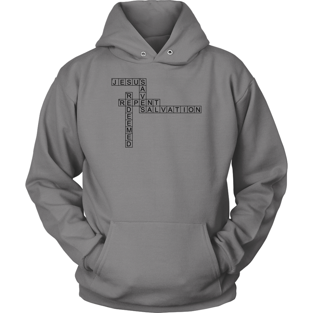 Jesus Crossword Puzzle Unisex Hoodie Part 1