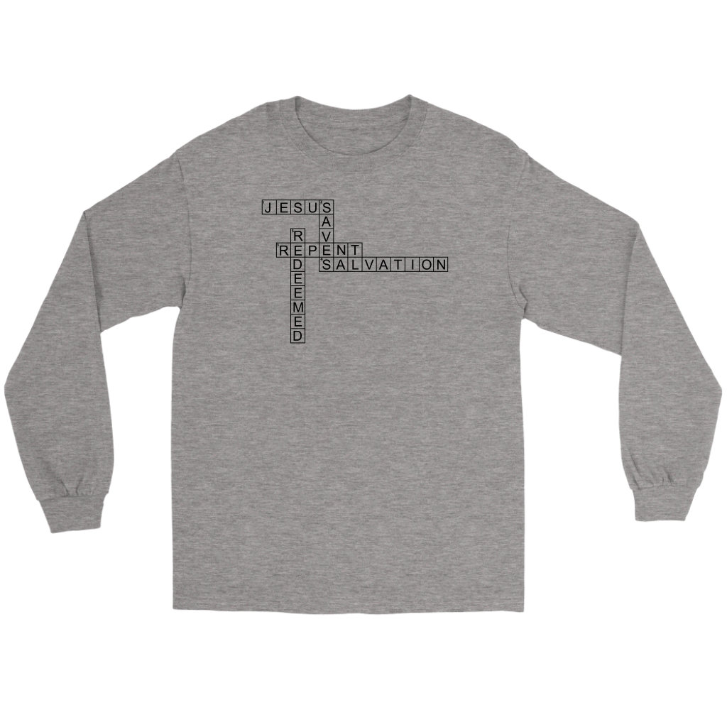 Jesus Crossword Puzzle Men's T-Shirt Part 1
