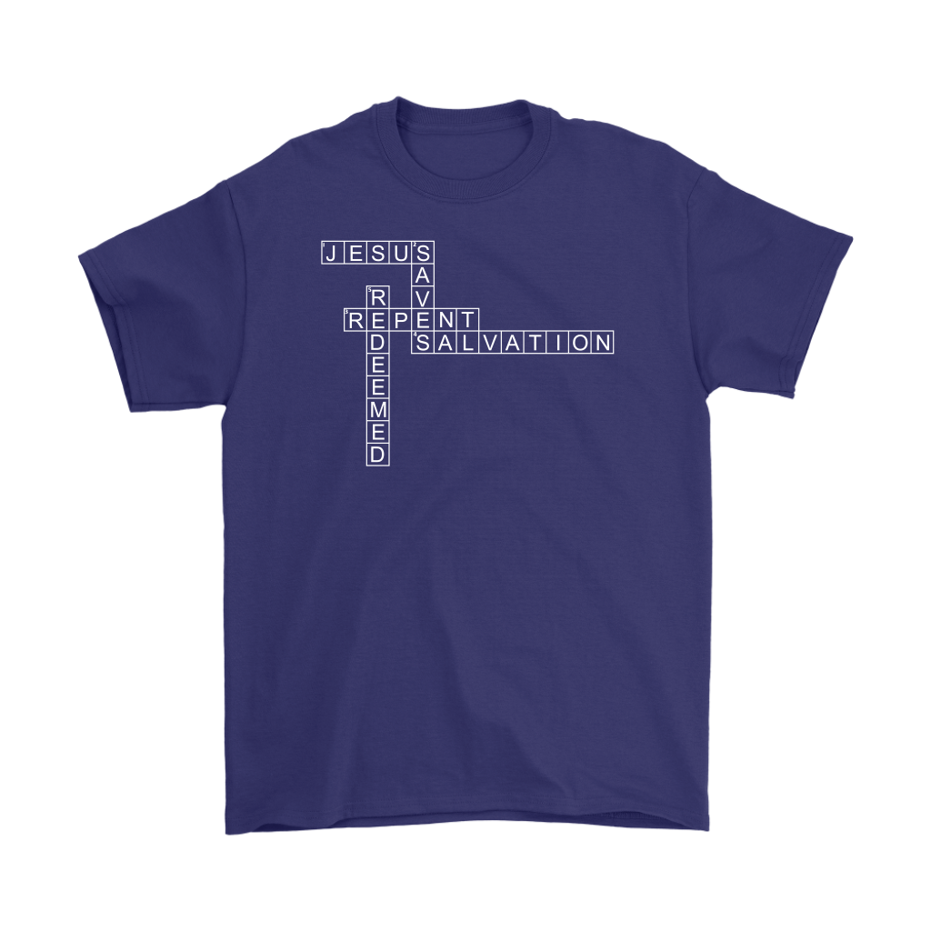 Jesus Crossword Puzzle Men's T-Shirt Part 2