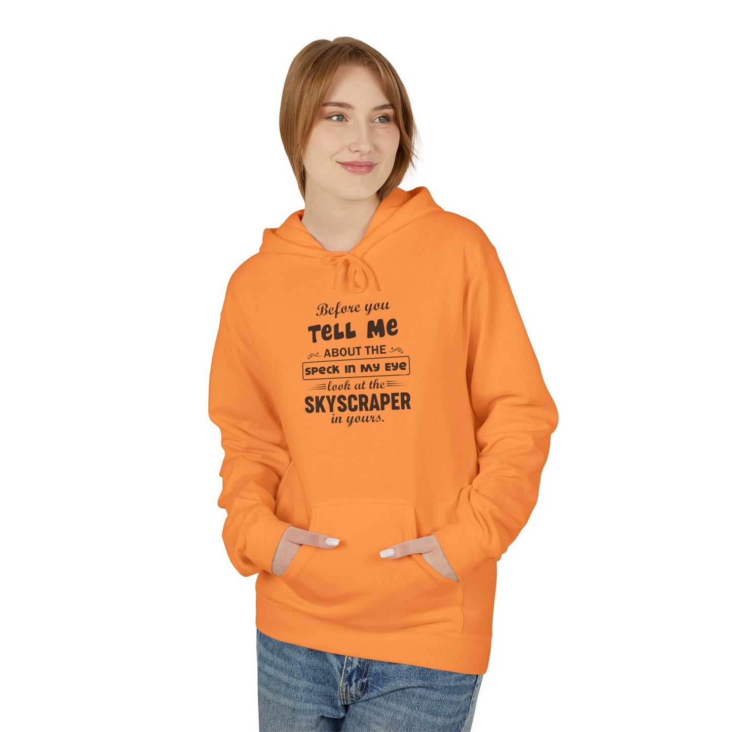Before You Tell Me About The Speck In My Eye Men's Hoodie Part 1
