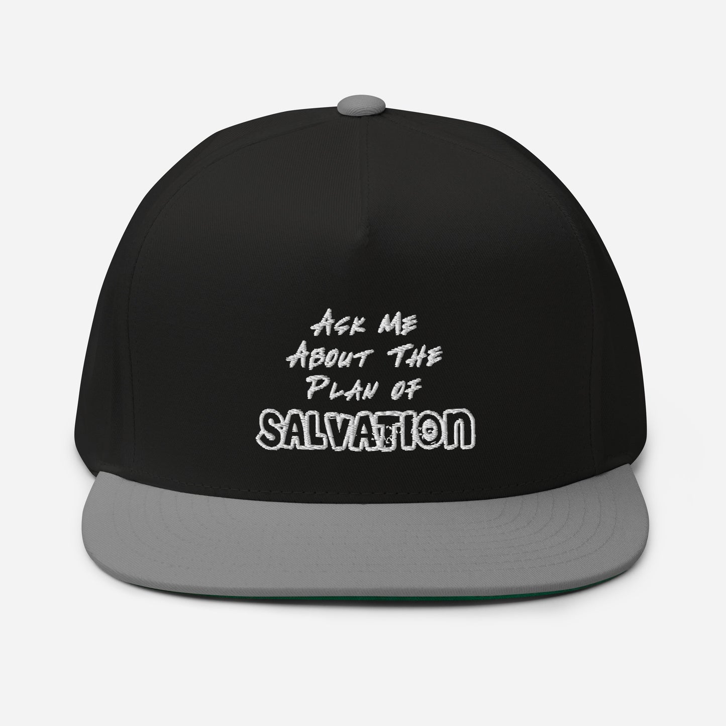 Ask Me About The Plan of Salvation Flat Bill Cap