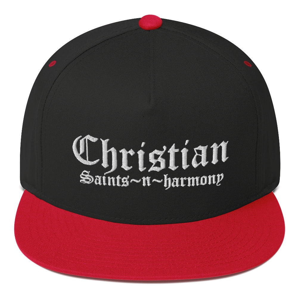 Christian Saints in Harmony Flat Bill Cap