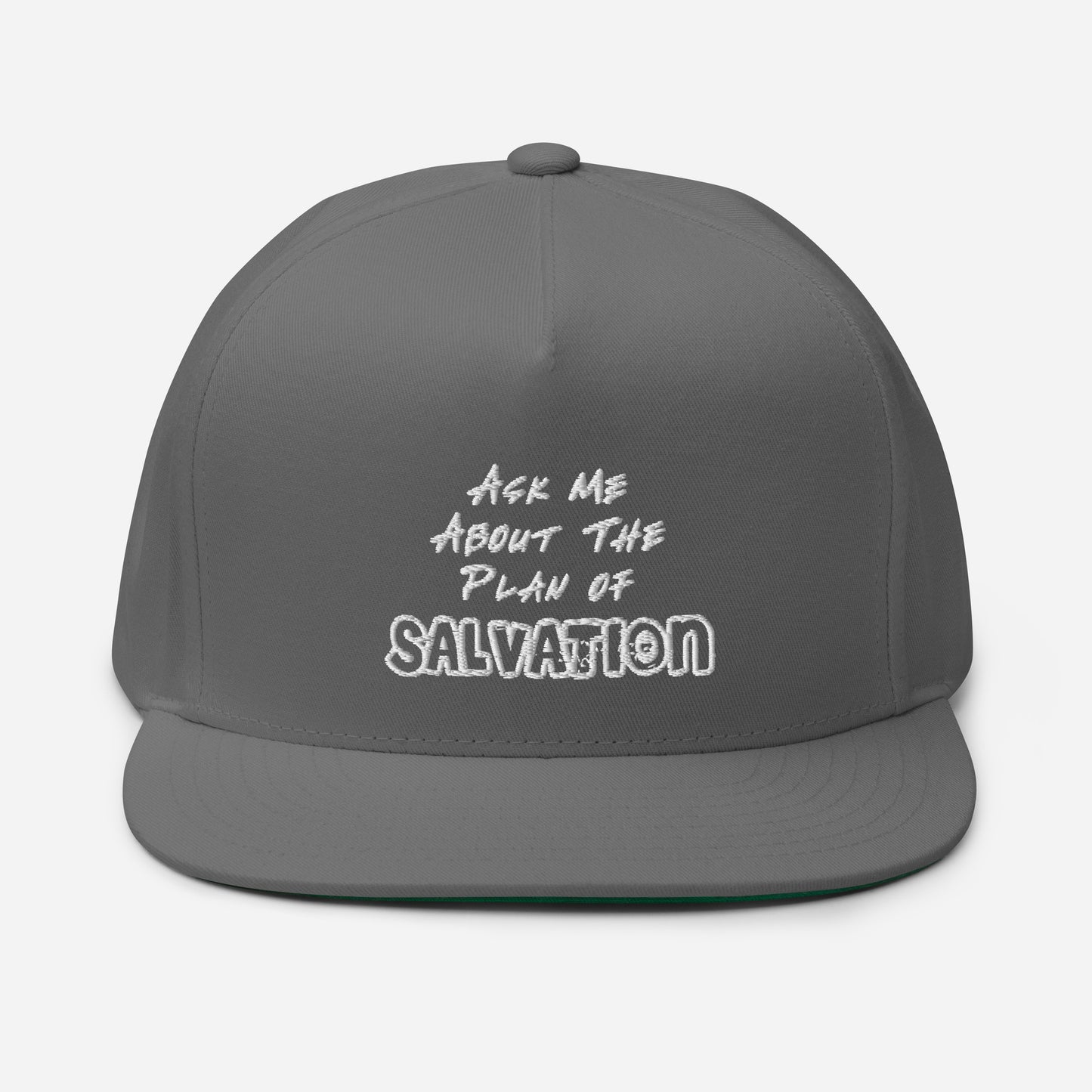 Ask Me About The Plan of Salvation Flat Bill Cap