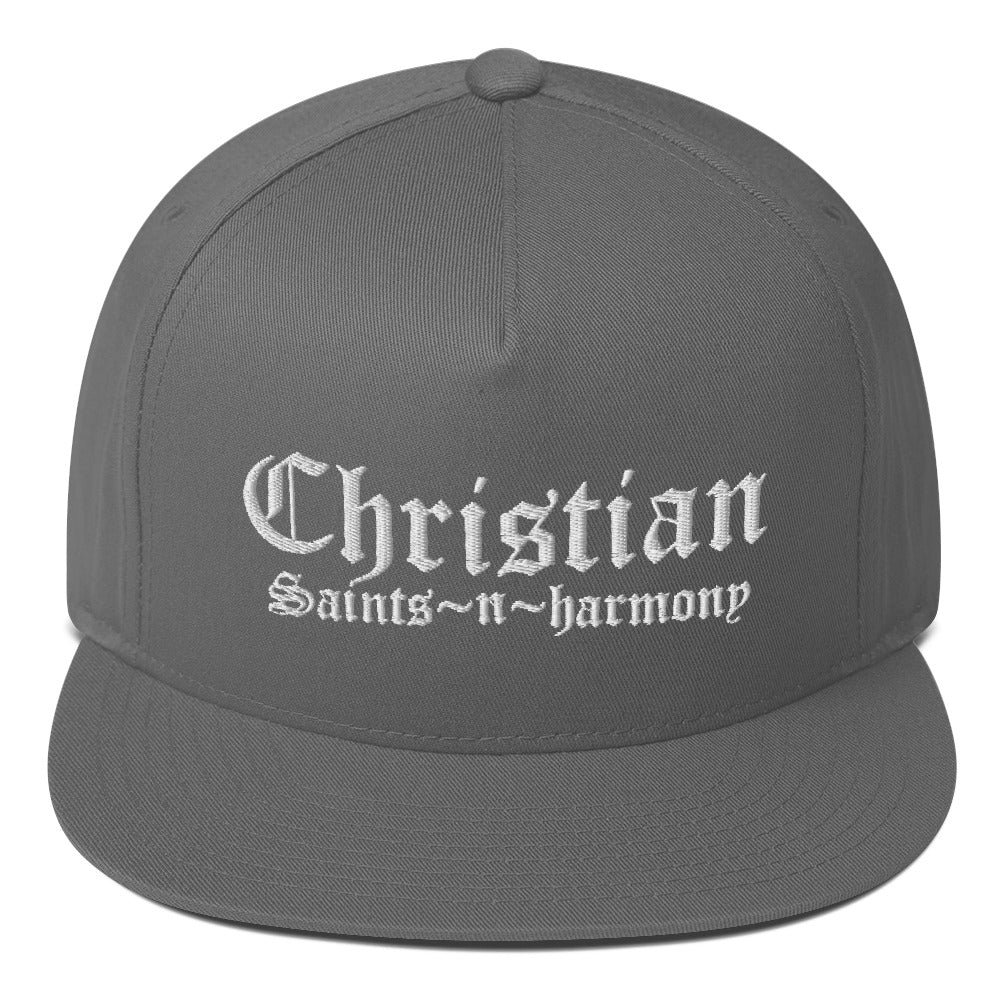 Christian Saints in Harmony Flat Bill Cap