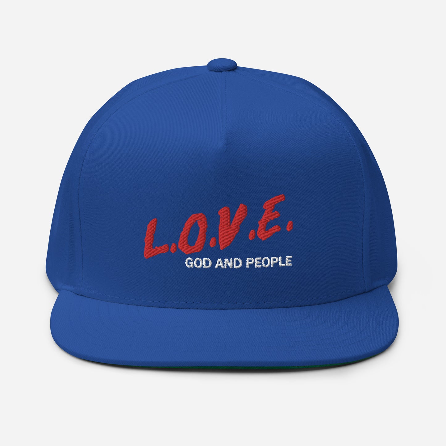 Love...God and People Flat Bill Cap