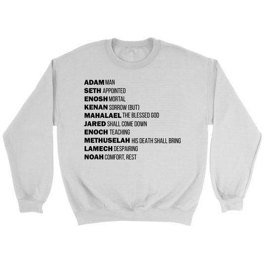 God's Plan From The Beginning Crewneck Part 1