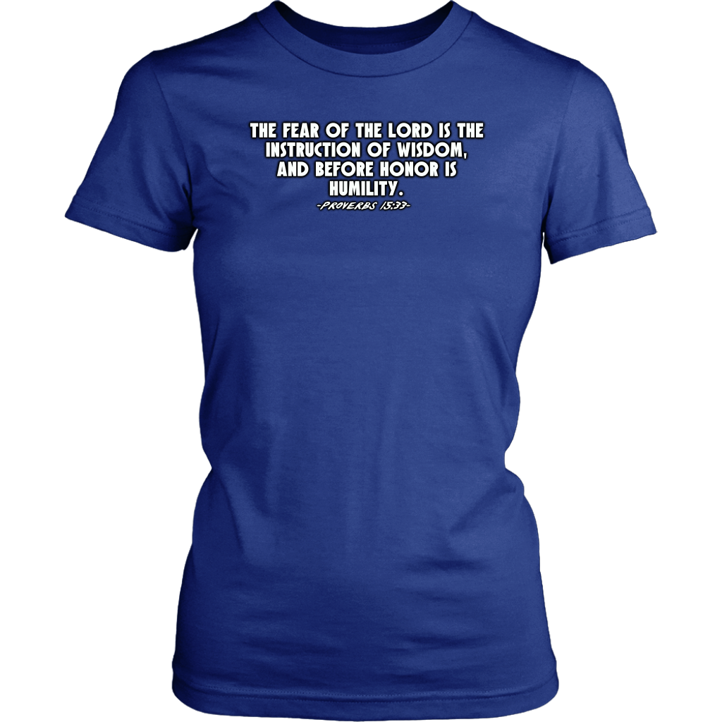 Proverbs 15:33 Women's T-Shirt Part 2