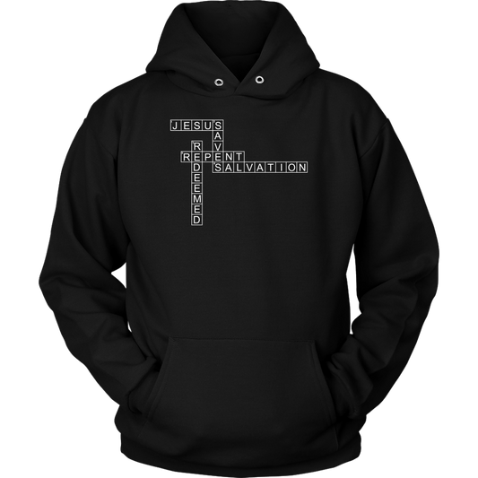 Jesus Crossword Puzzle Unisex Hoodie Part 2