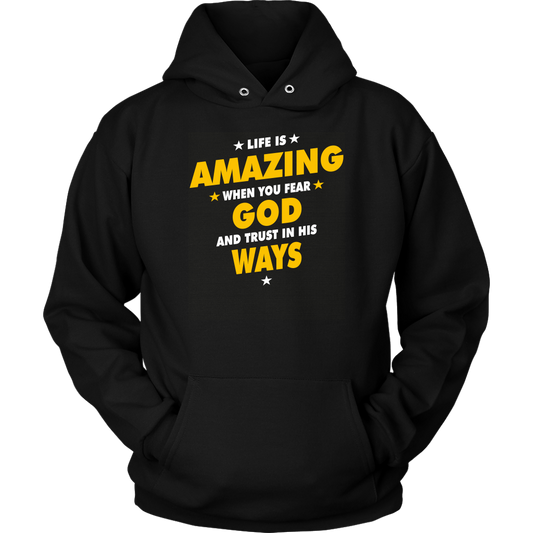 Life Is Amazing When You Fear God Unisex Hoodie Part 2