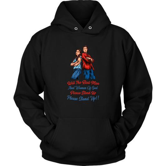 Real Men and Women of God Please Stand Up Unisex Hoodie