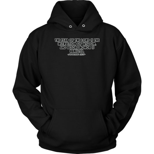 Proverbs 15:33 Unisex Hoodie Part 1