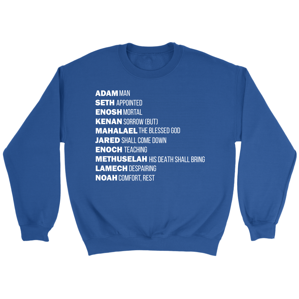 God's Plan From The Beginning Crewneck Part 2