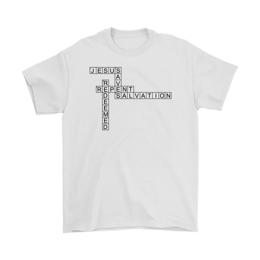 Jesus Crossword Puzzle Men's T-Shirt Part 1