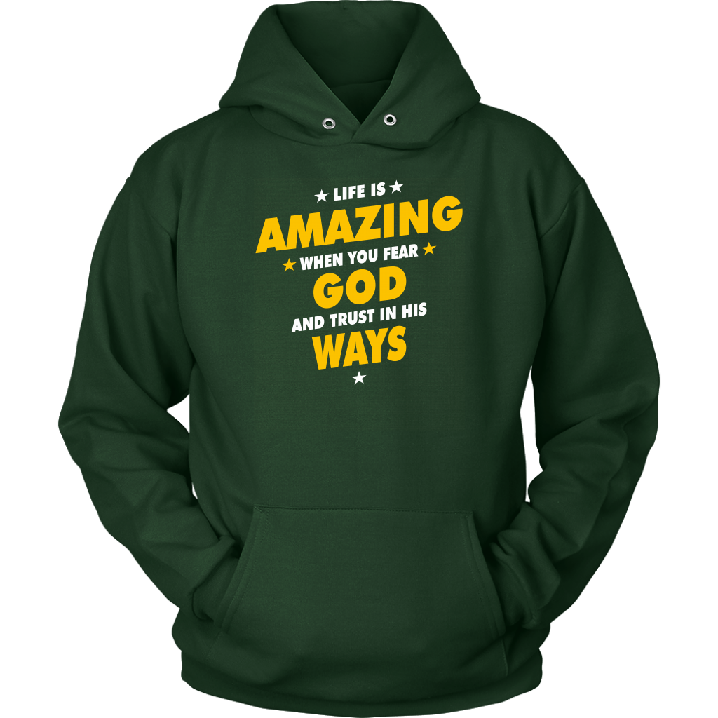 Life Is Amazing When You Fear God Unisex Hoodie Part 2