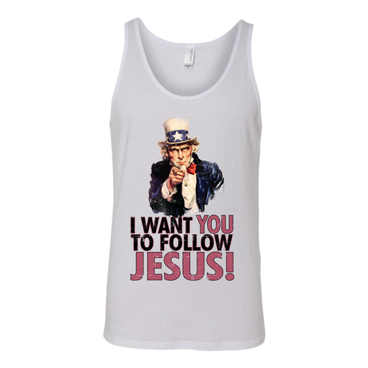 I Want You To Follow Jesus Unisex Tank