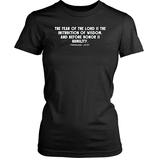 Proverbs 15:33 Women's T-Shirt Part 2