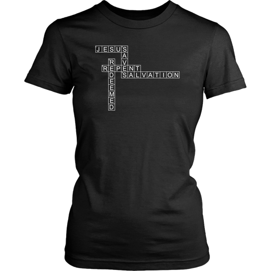 Jesus Crossword Puzzle Women's T-Shirt Part 2