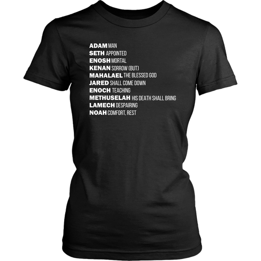 God's Plan From The Beginning Women's T-Shirt Part 2