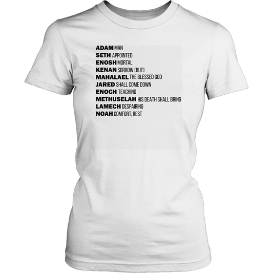 God's Plan From The Beginning Women's T-Shirt Part 1