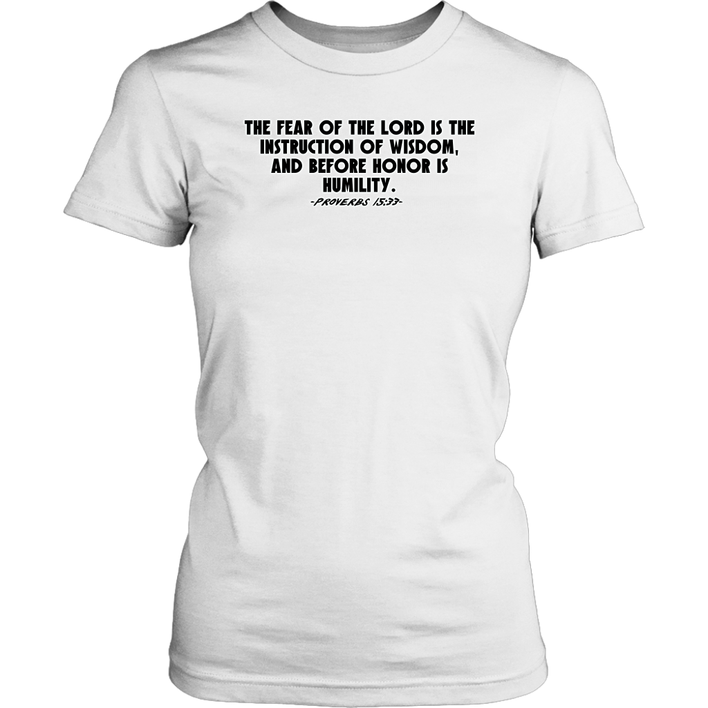 Proverbs 15:33 Women's T-Shirt Part 1