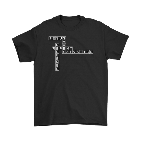 Jesus Crossword Puzzle Men's T-Shirt Part 2