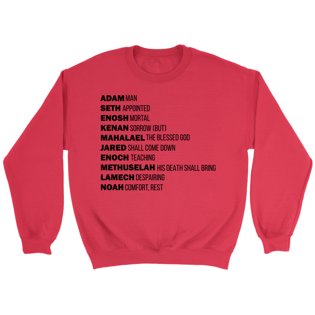 God's Plan From The Beginning Crewneck Part 1