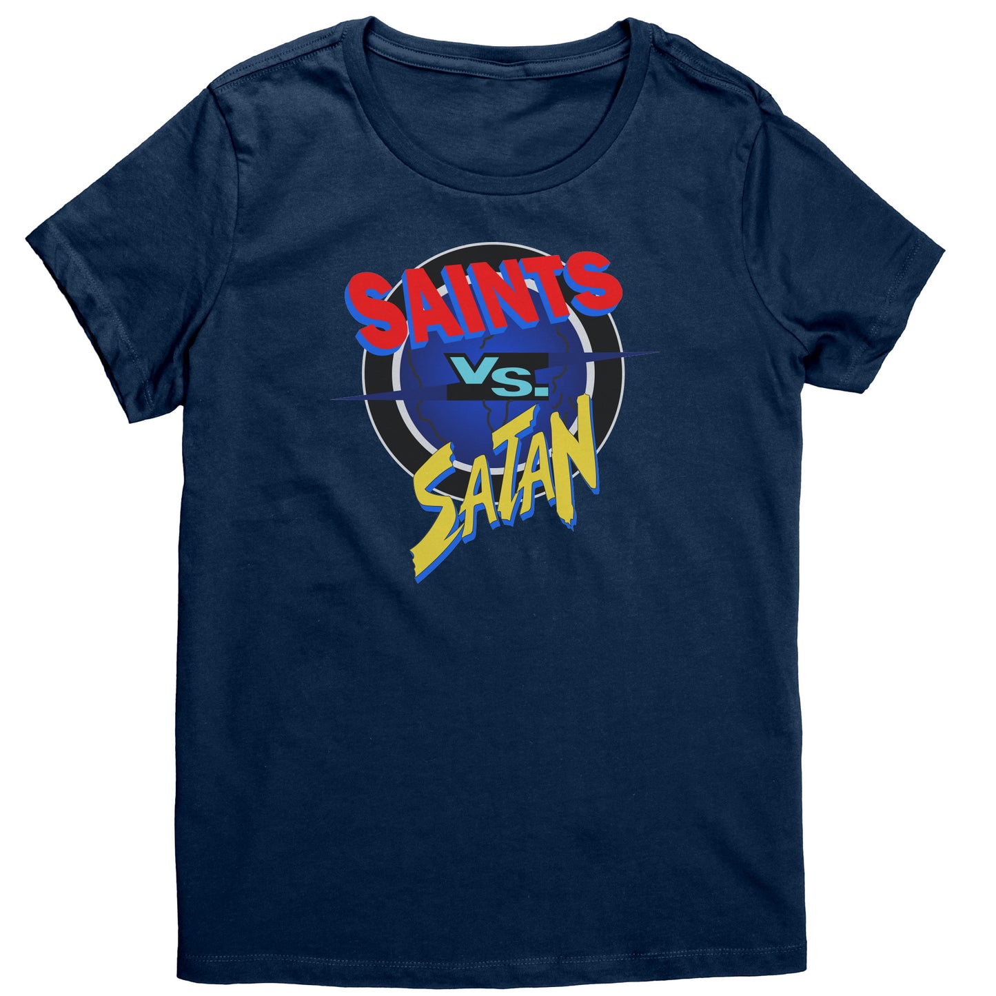 Saints vs Satan Women's T-Shirt