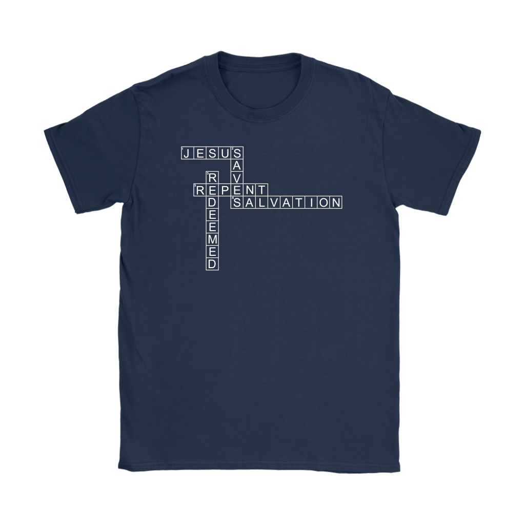 Jesus Crossword Puzzle Women's T-Shirt Part 2