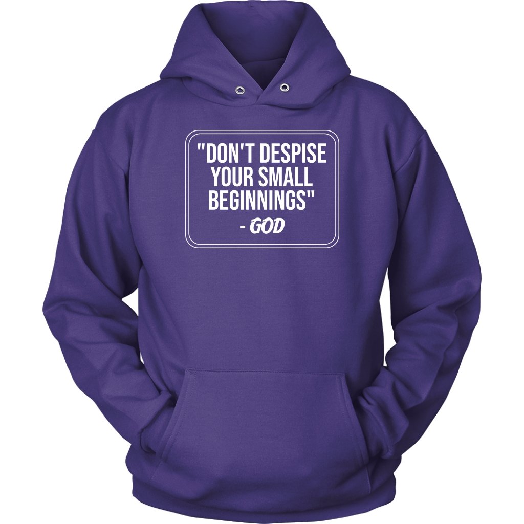 Don't Despise Small Beginnings Unisex Hoodie Part 2