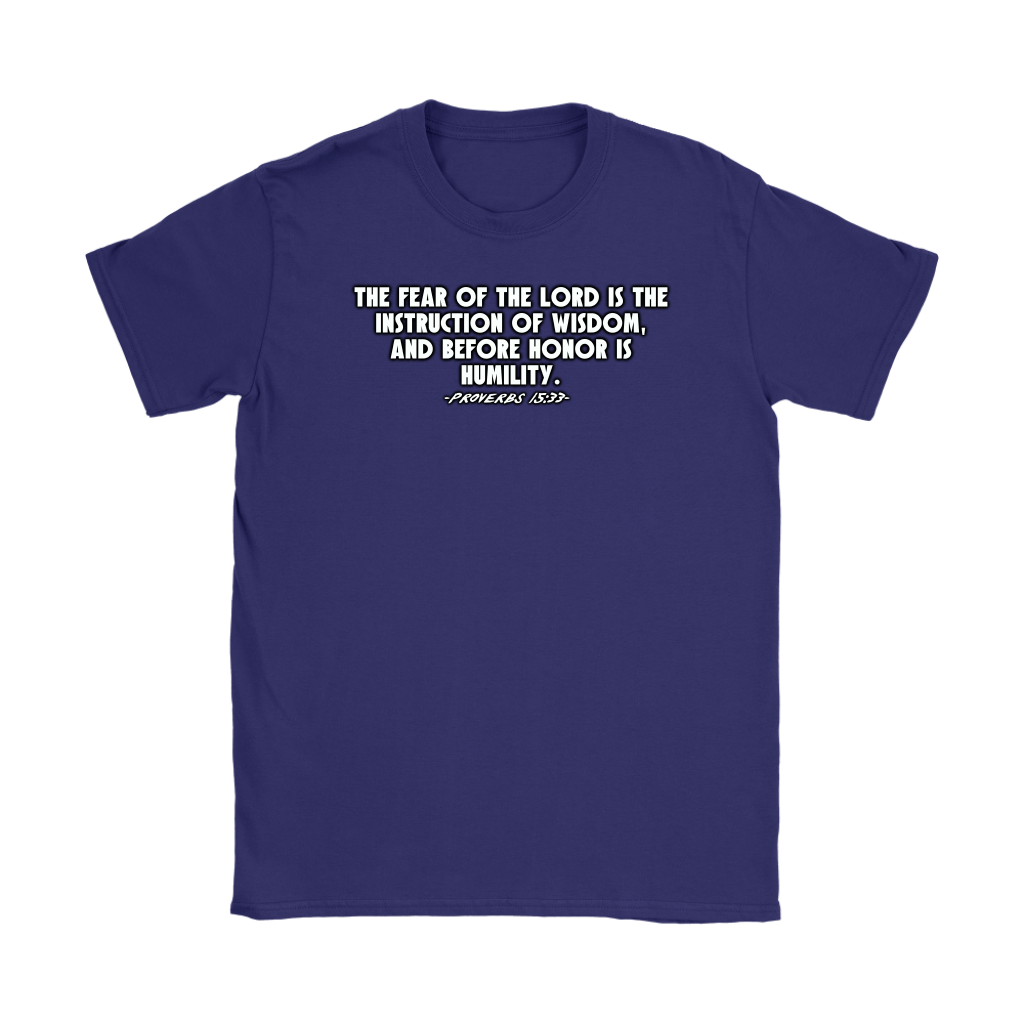 Proverbs 15:33 Women's T-Shirt Part 2