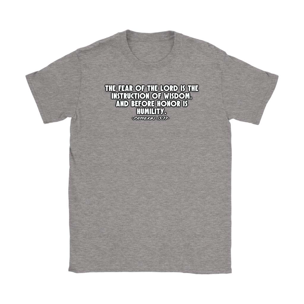 Proverbs 15:33 Women's T-Shirt Part 2