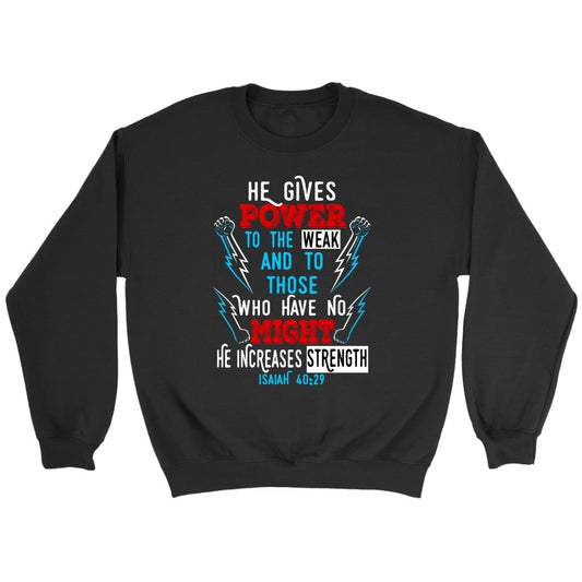 Power To The Weak Crewneck